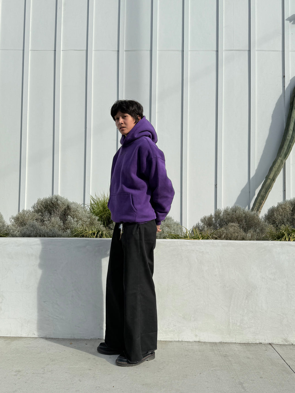 Purple Plain Peezy Heavyweight Hoodie