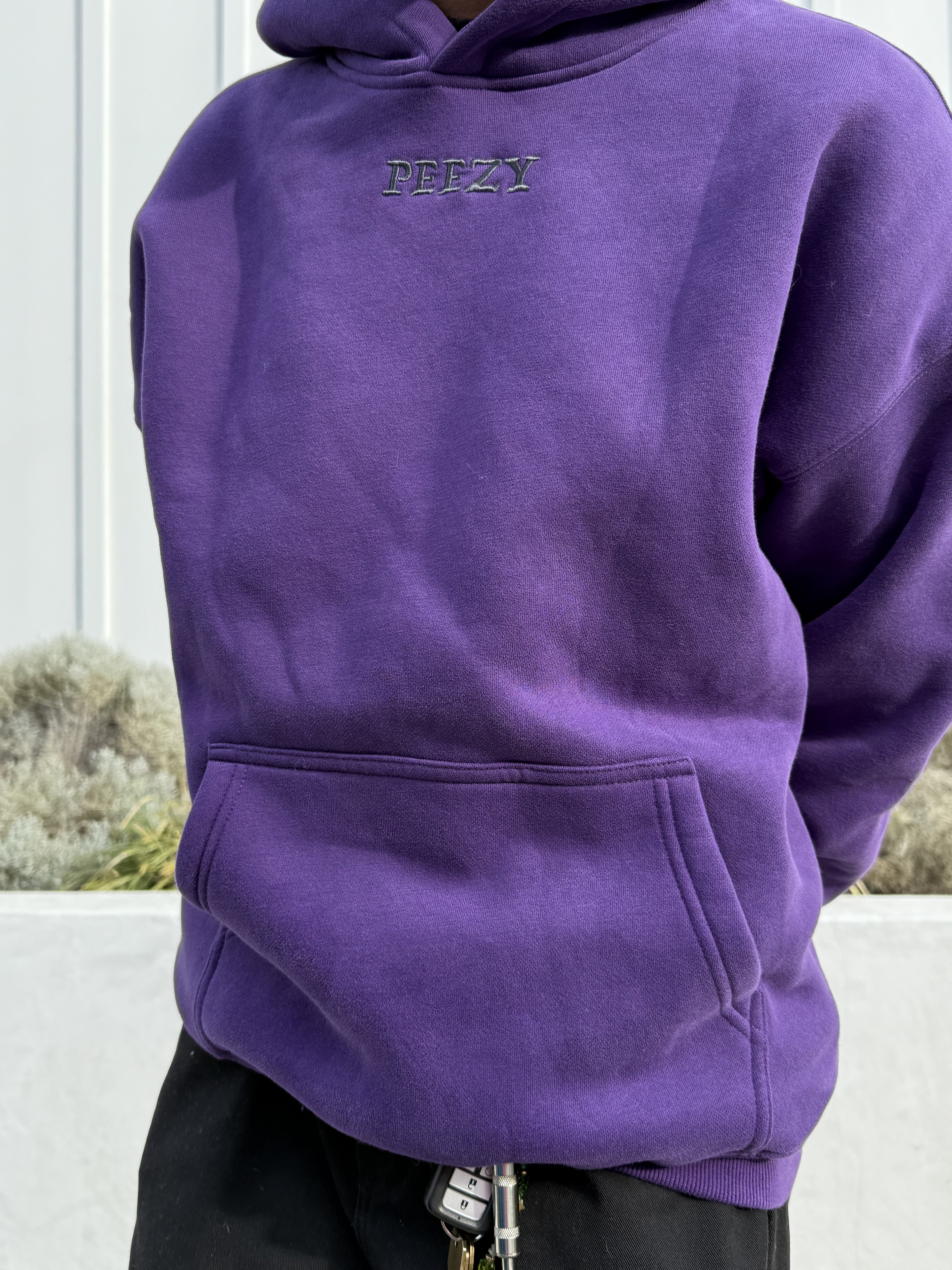 Purple Plain Peezy Heavyweight Hoodie