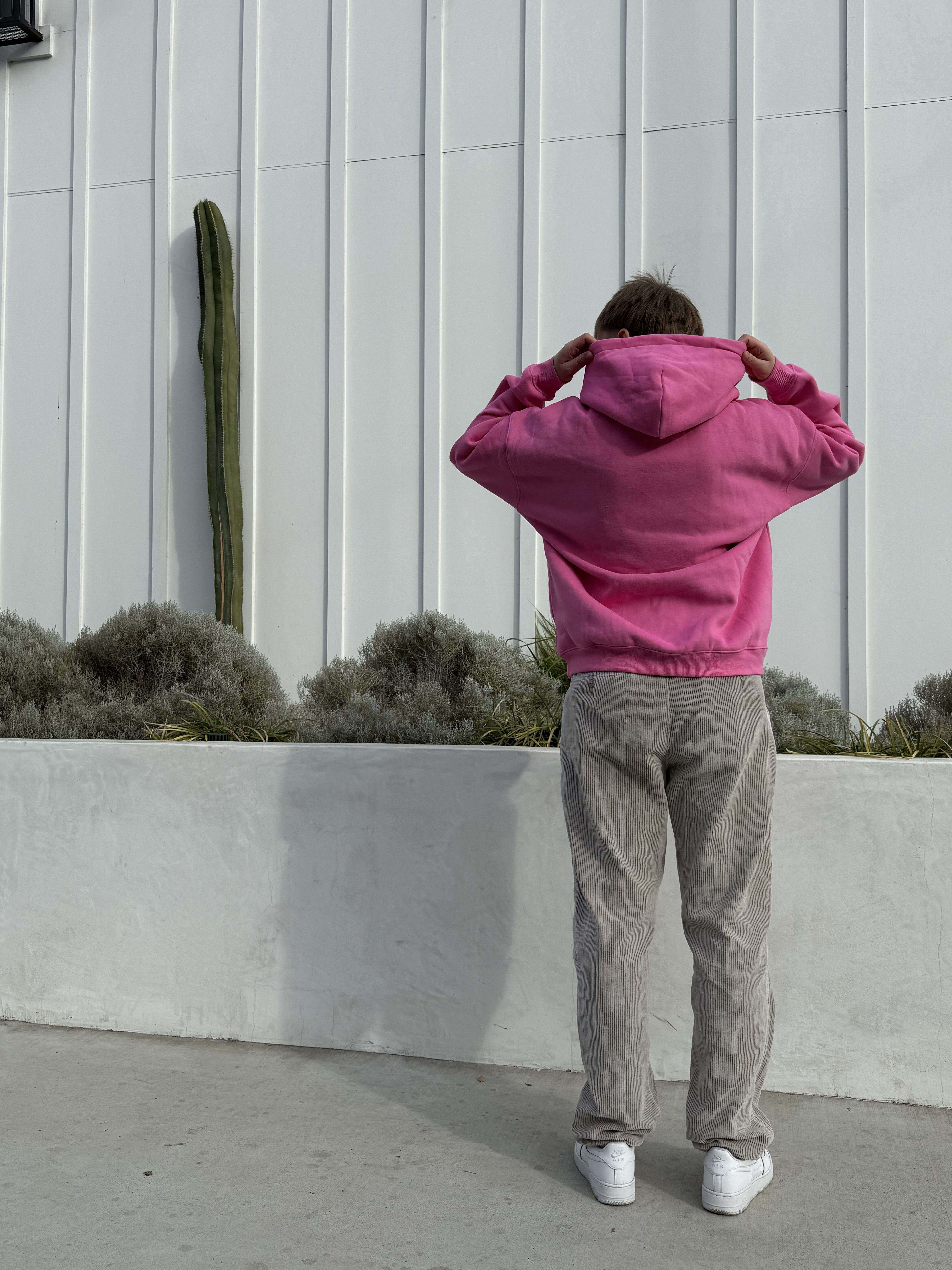 Pink Plain Peezy Heavyweight Hoodie