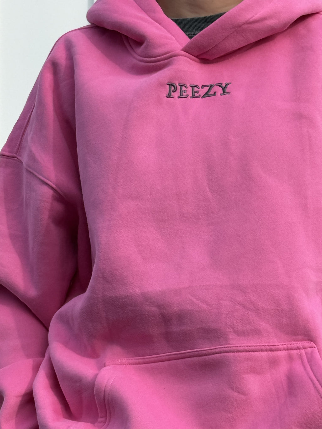 Pink Plain Peezy Heavyweight Hoodie