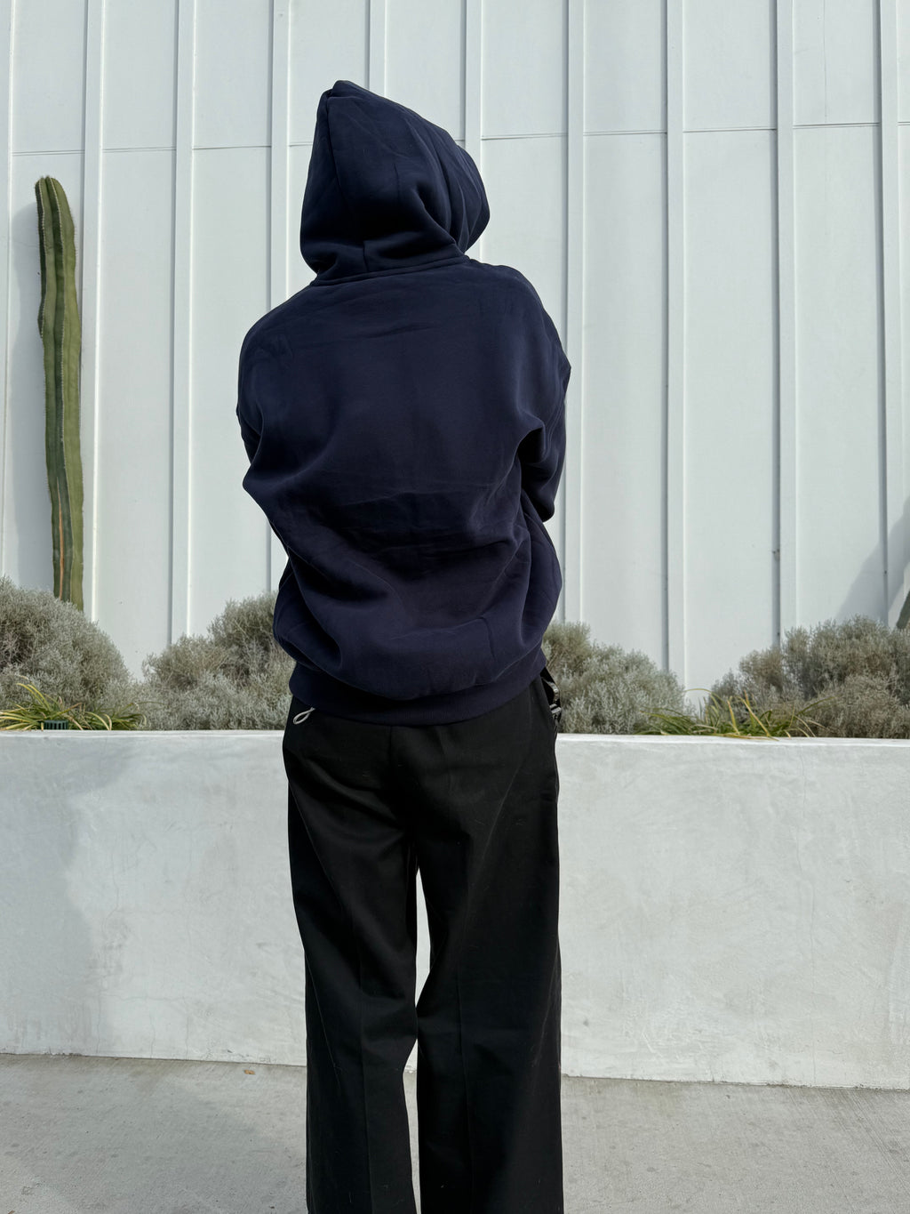 Navy Blue Plain Peezy hoodie