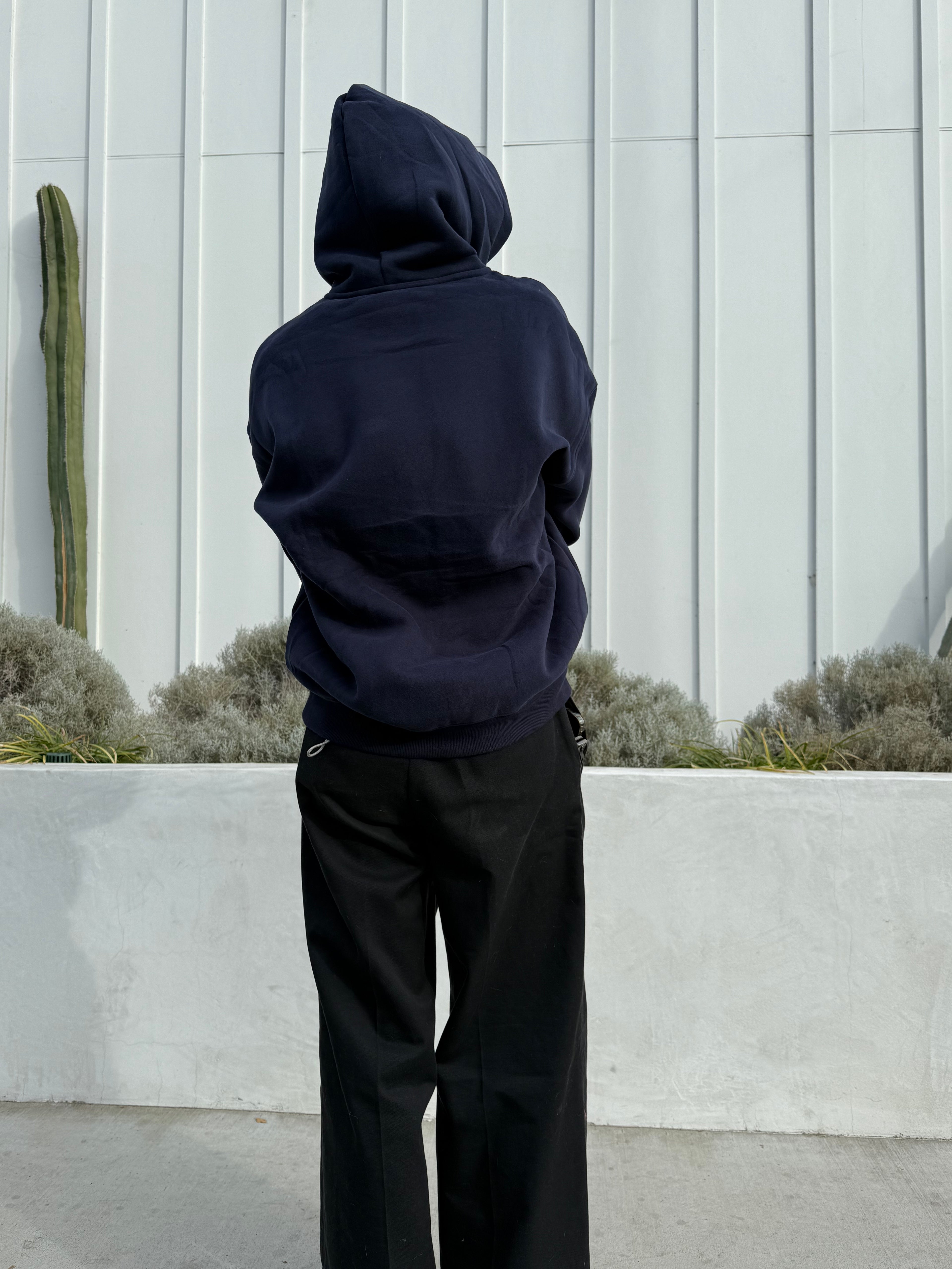 Navy Blue Plain Peezy hoodie